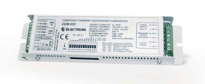 1ch DMX/1-10V/Push Dimmable Const.Current