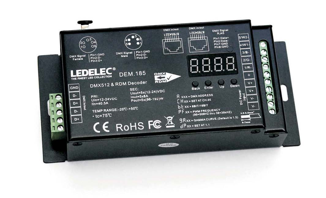 5ch DMX/RDM Controller Const.Volt. DEM.185