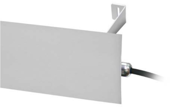 Wall brackets for antiglare INOX-316 (Set of 2) (as extra) for LUMITUBE