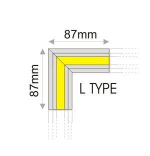 PRH.059 L Type 90° Liniline Trimless