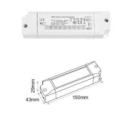 1ch PHASE CUT WD (Amplitude dimming) PCK.375