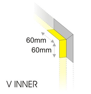 PRH.062 VER-I Corner 90° Liniline Trimless